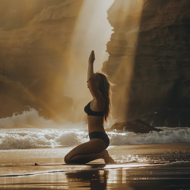 Yoga Zen En Las Mareas Del Océano