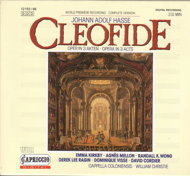 Hasse, J.A.: Cleofide [Opera] (Kirby)