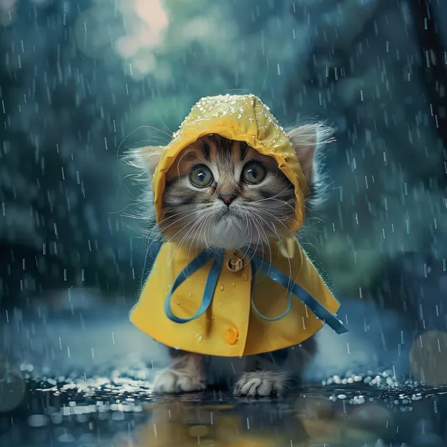 Melodía De Lluvia: Tonos Tranquilos Para Gatos