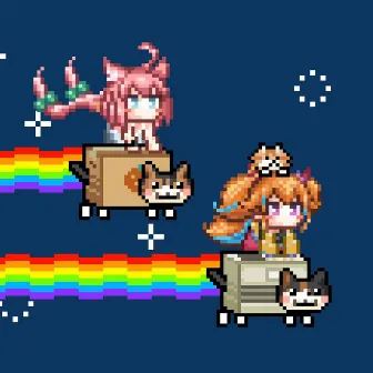 Nyan Cat (Yamin & Nekomiya Hinata ver) by 猫宮ひなた