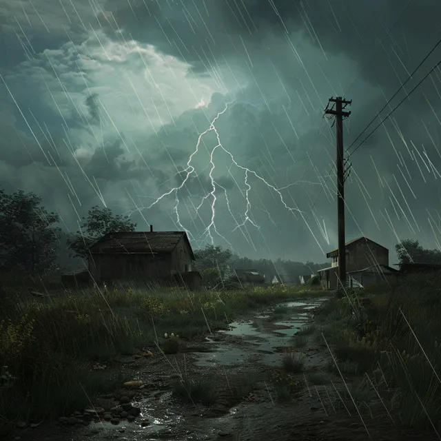 Binaural Thunder Echoes: Calming Rain for Sleep