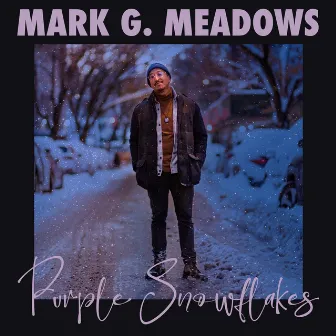 Purple Snowflakes by Mark G. Meadows