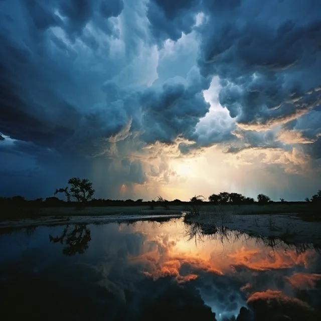 Flujo De Enfoque De La Lluvia