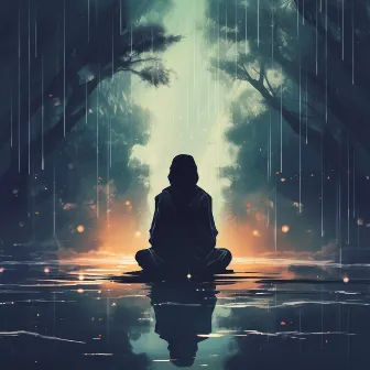 Meditative Rain Flow: Zen in Droplets by Meditation Muse