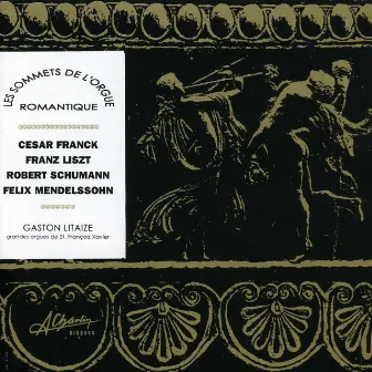 Les sommets de l'orgue romantique, Romantic organ masterpieces, Franck, Liszt, Schumann, Mendelssohn by Gaston Litaize