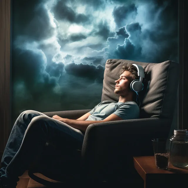 Binaural Thunder Harmony: Soothing Relaxation Tunes