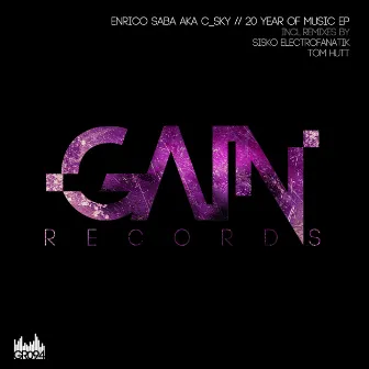 20 Years Of Music EP by Enrico Saba aka C_sky