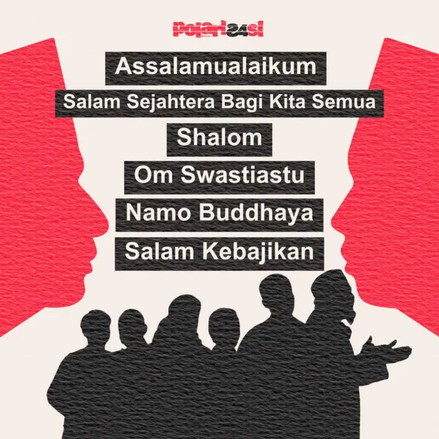 Assalamualaikum, Salam Sejahtera Bagi Kita Semua, Shalom, Om Swastiastu, Namo Buddhaya, Salam Kebajikan