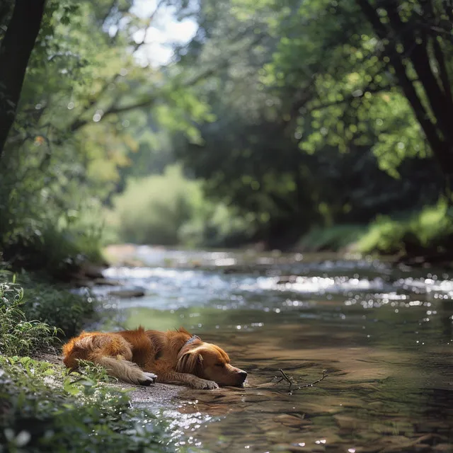 Ambiente De Corriente Relajante De Los Perros