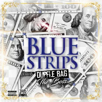 Blue Strips by Unknown Artist