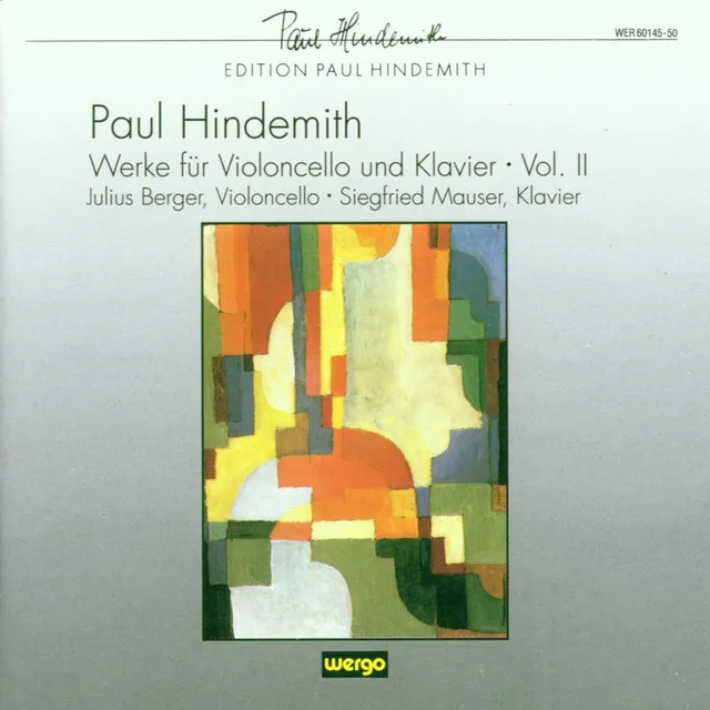 Hindemith: Werke für Violoncello & Klavier, Vol. 2