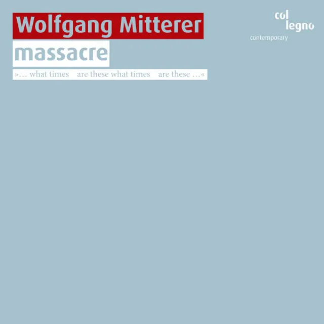 Wolfgang Mitterer: Massacre (Live)