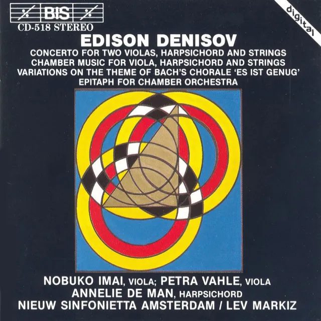 Concerto for 2 Violas and Harpsichord: Concerto for 2 Violas, Harpsichord and String Orchestra