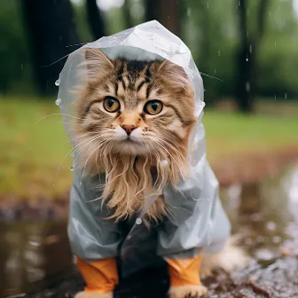 Melodías Lluviosas De Gatos: Ronroneo Musical Bajo La Lluvia by Lluvia Sueño Sonido y Ruido Blanco