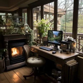 Flujo De Trabajo Junto A La Chimenea: Sonidos Ambientales Motivadores by Grabaciones de vida silvestre