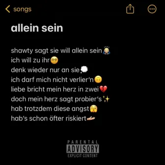 allein sein by Yung Cali