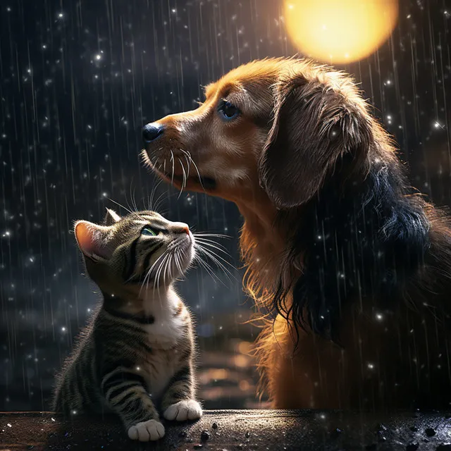 La Serenidad De Los Perros En El Abrazo De La Lluvia