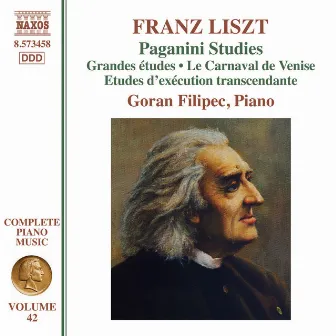 Liszt Complete Piano Music, Vol. 42: Paganini Studies by Goran Filipec