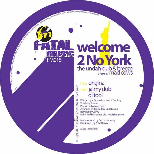 Welcome To No York - Original Mix