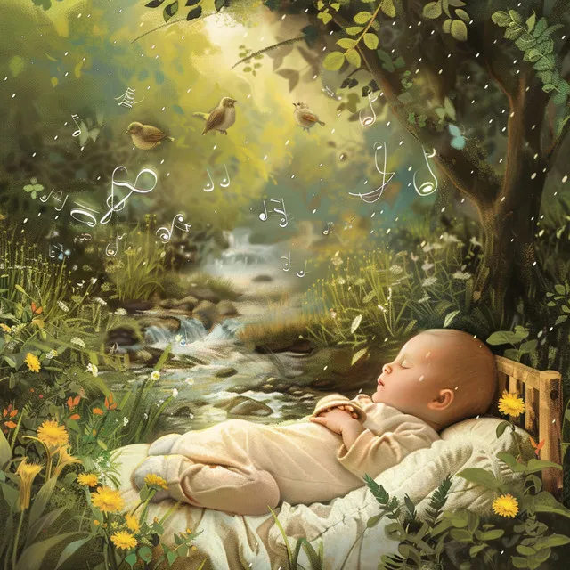 Binaural Rain’s Cradle: Gentle Birds for Baby Sleep - 80 88 Hz