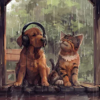 Pets in Rain: Relaxing Music for Companions by Dinner Music Chillout