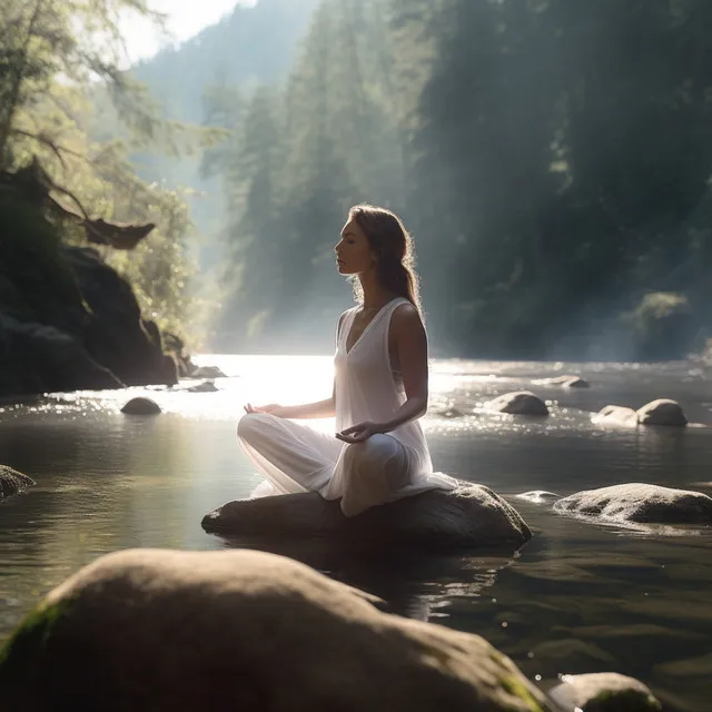 Flujo De Meditación Del Agua: Tonos Serenos Del Arroyo