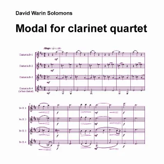 Modal for 4 clarinets by 