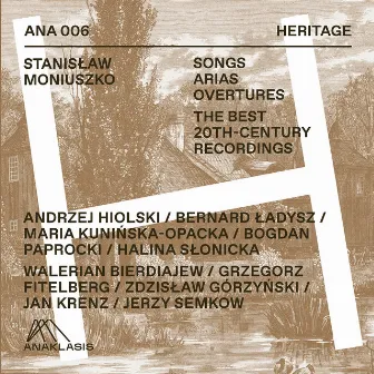 Stanisław Moniuszko - Songs / Arias / Overtures. The Best 20th-Century Recordings by Bogdan Paprocki