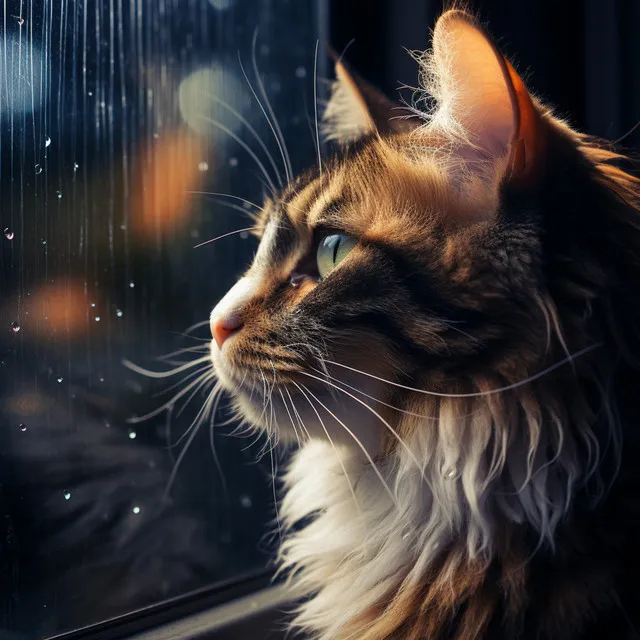 Melodías Perfectas De La Lluvia: Música Para Gatos