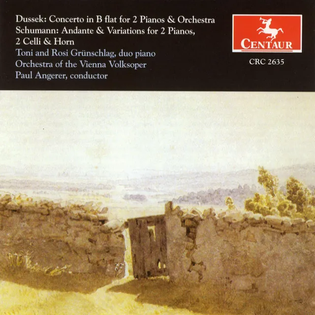 Dussek, J.L.: Concerto for 2 Pianos in B Flat Major / Schumann, R.: Andante and Variations