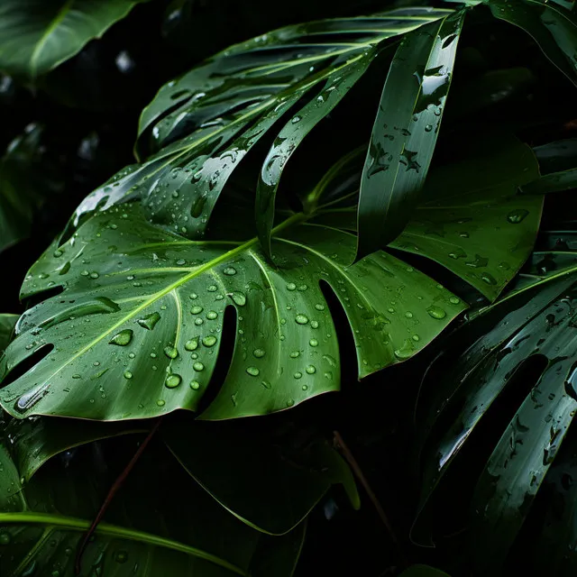 Tranquilo Spa Con La Armonía De Las Gotas De Lluvia