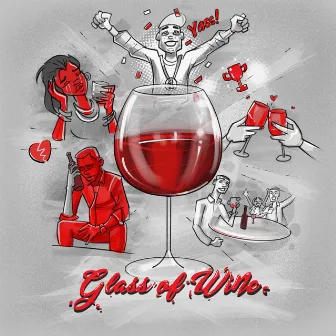 Glass Of Wine by King Flame