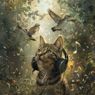 Binaural Catnaps: Creek and Birds Nature Sounds for Cats - 80 88 Hz by Qhol