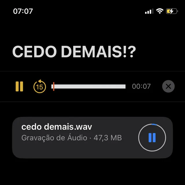 CEDO DEMAIS