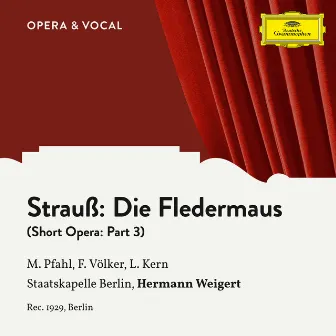 Strauss: Die Fledermaus: Part 3 by Franz Völker