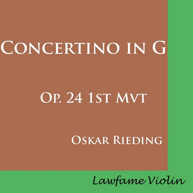 Concertino in G Major, Op. 24: I