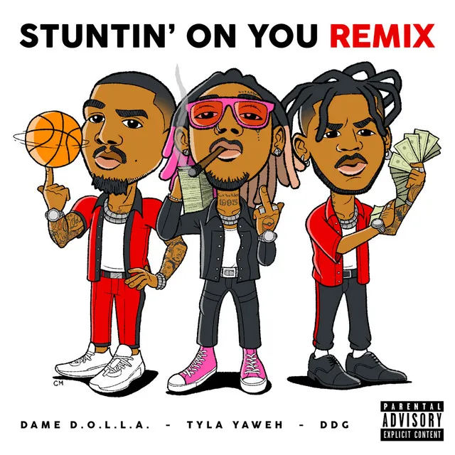 Stuntin' On You (feat. DDG & Dame D.O.L.L.A.) - Remix