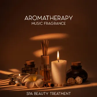 Aromatherapy Music Fragrance: Spa Beauty Treatment and Wellness Background with Massage Oil, Orchid Flowers and Burning Candles by Spa Dreams!