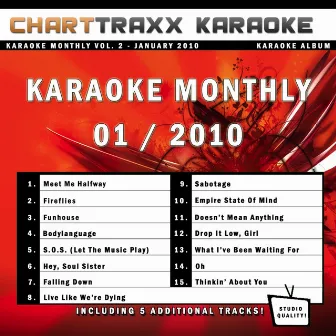 Karaoke Monthly Vol. 2 (January 2010) by Charttraxx Karaoke