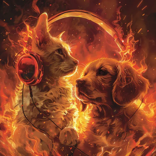 Fire Melodies: Pets Relaxing Sounds