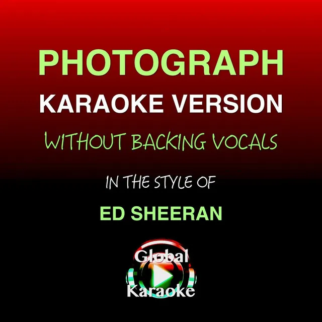 Photograph (In the Style of Ed Sheeran) [Without Backing Vocals] [Karaoke Version]