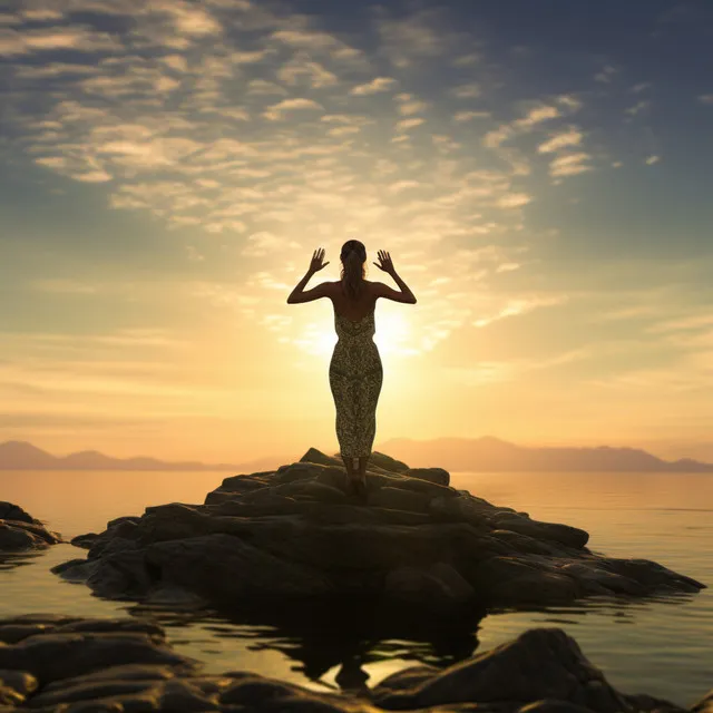 Yoga in Ocean's Soothing Embrace