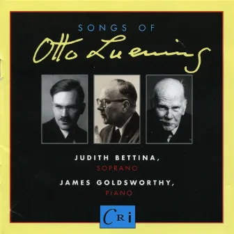 Songs of Otto Luening by Otto Luening