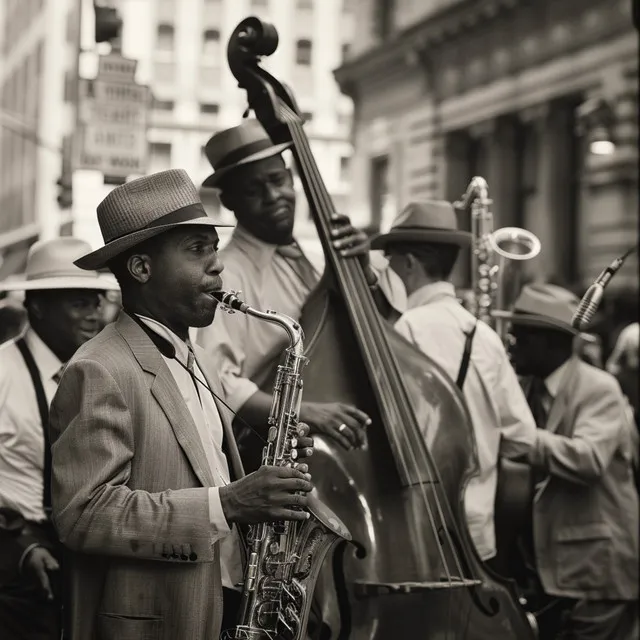 Vibras De Jazz Sónico En La Ciudad Para Escapar