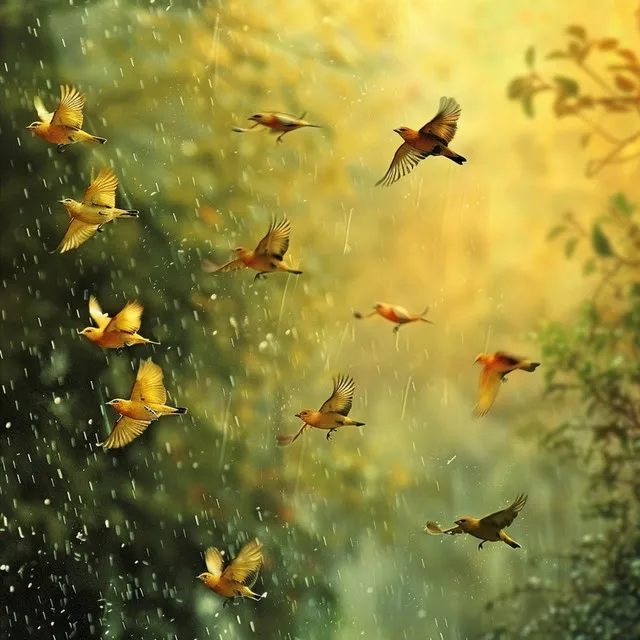 Binaural Symphony: Rain Soaked Birds and Nature - 92 96 Hz