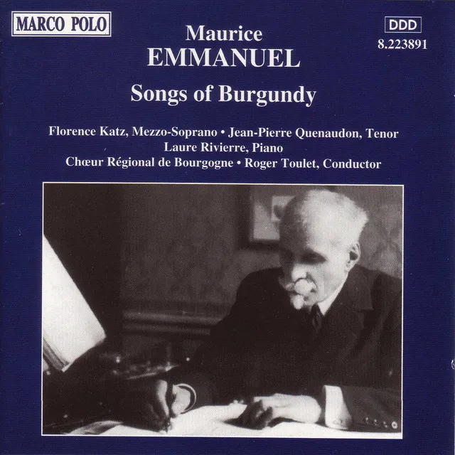 30 chanson bourguignonnes (30 Songs of Burgundy), Op. 15: Meire, botez le chien queure