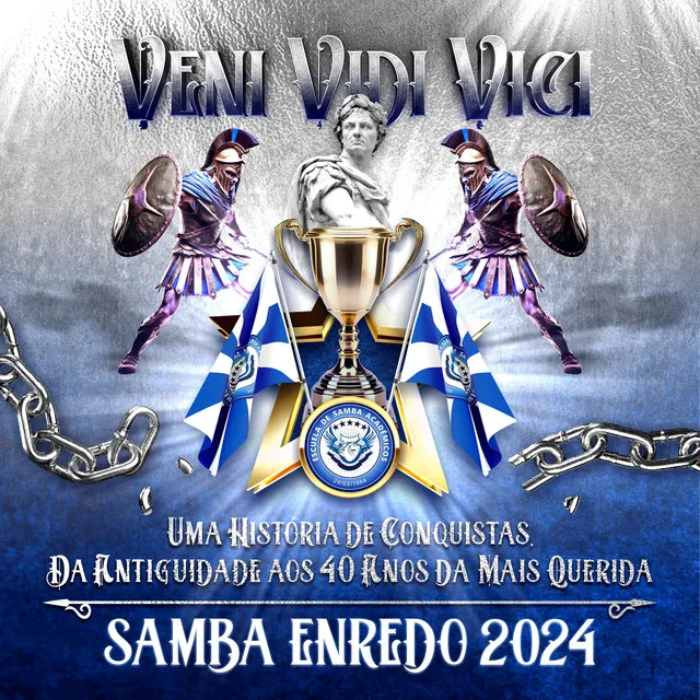 Veni, Vidi, Vici - Uma História de Conquistas. Da Antiguidade aos 40 Anos da Mais Querida (Samba Enredo 2024)