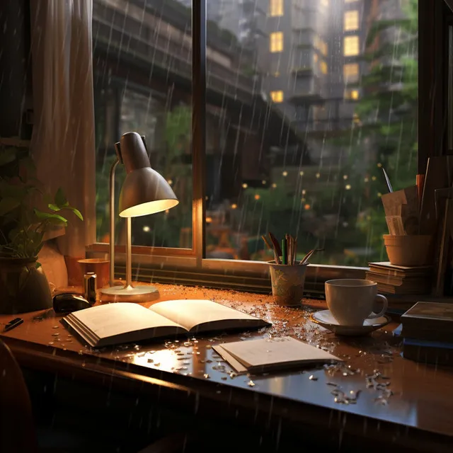 Rainy Study Ambiance: Drizzle's Academic Hymn