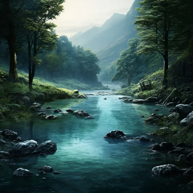 Soothing River Slumber: Peaceful Flowing Echoes