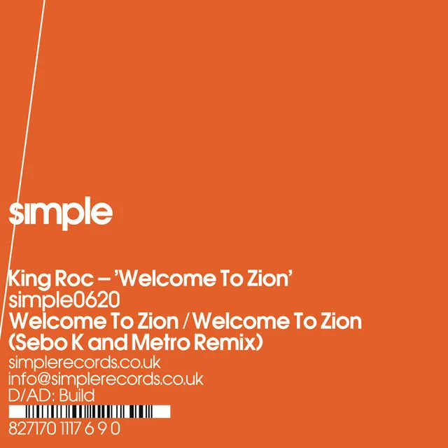 Welcome To Zion - Sebo K & Metro Remix